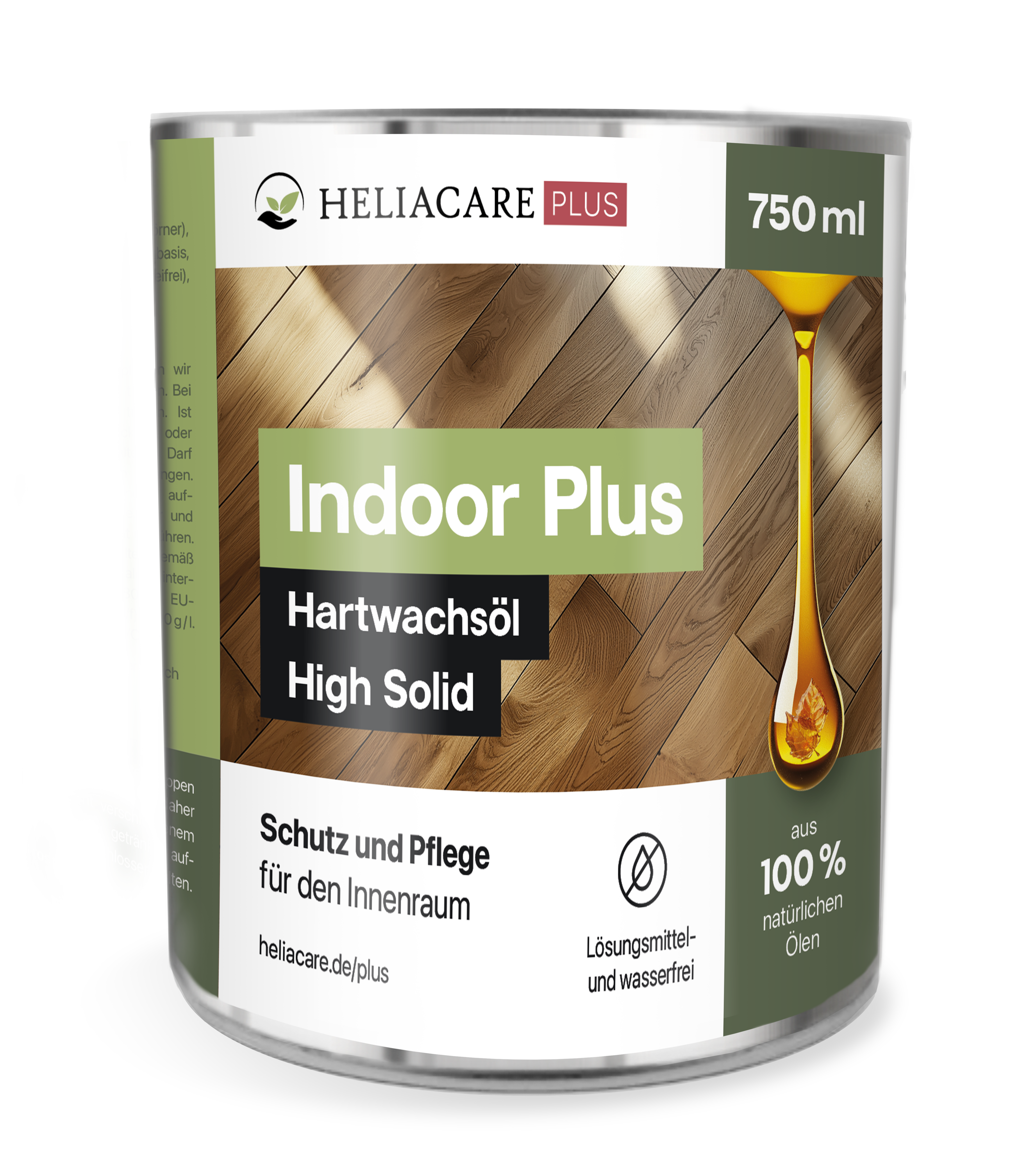 HeliaCARE INDOOR.plus BIO Hartwachsöl "High Solid" auch für gewerblichen Einsatz