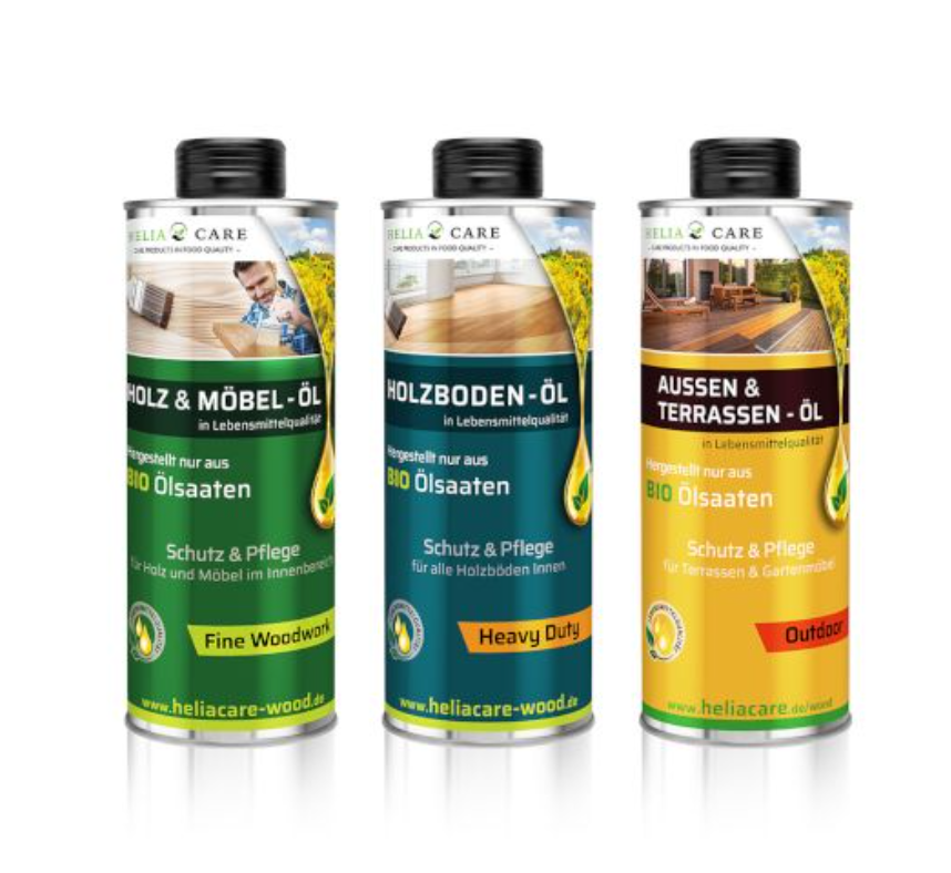 HeliaCARE BIO Holzöl Set Typ S