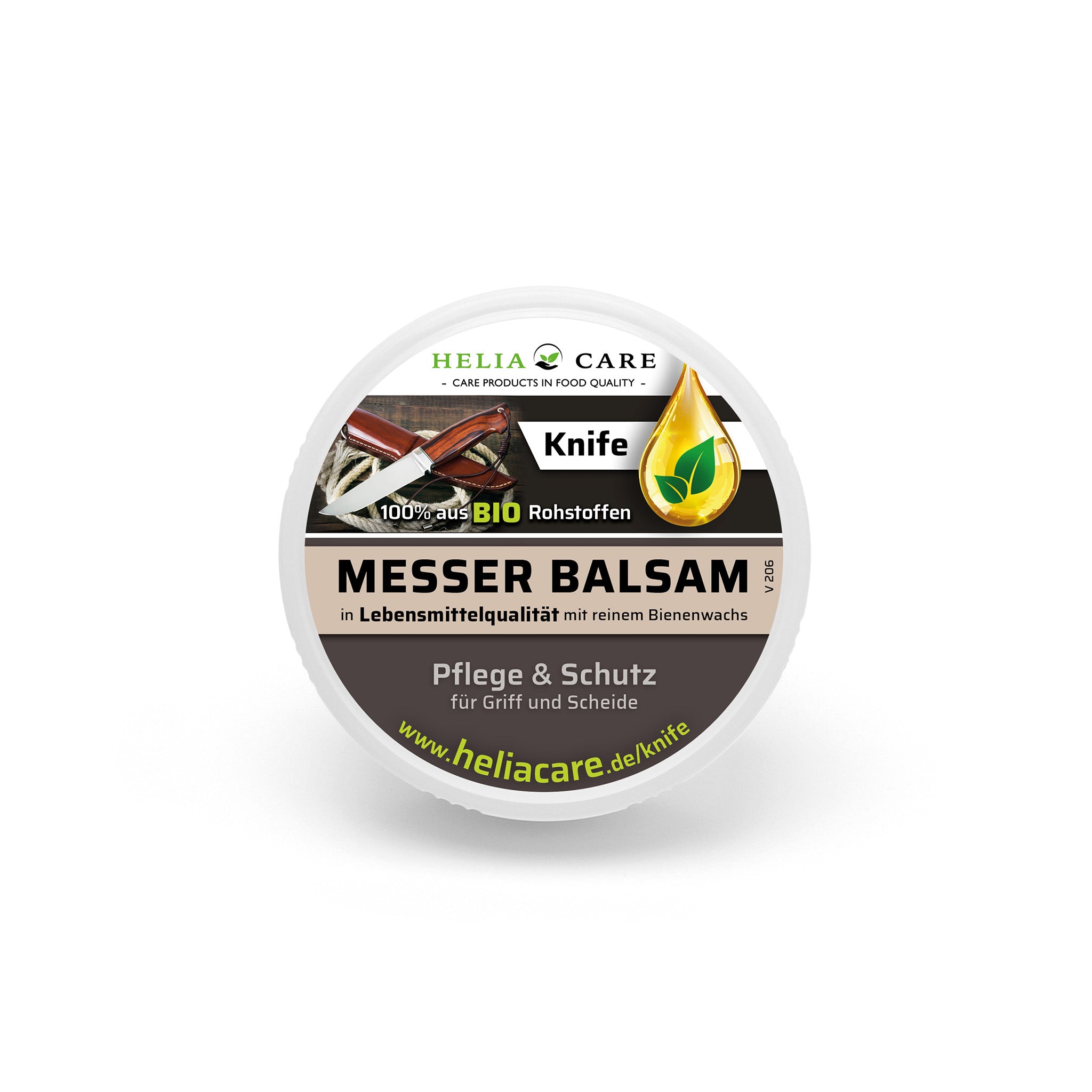 KNIFE: Messer Balsam 60ml für Griff und Lederscheide (BIO)